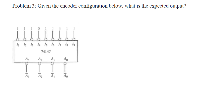 Solved Problem 3: Given the encoder configuration below, | Chegg.com