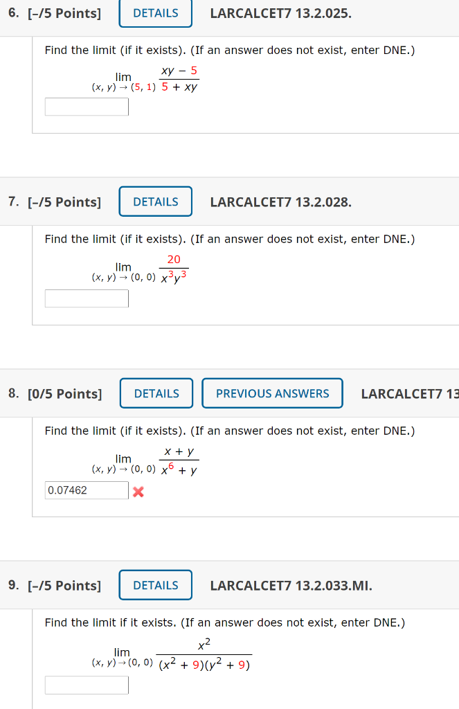 Solved 6 15 Points Details Larcalcet7 13 2 025 Find Chegg Com