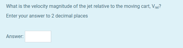 Solved In The Figure Below, A Water Jet With A Velocity Of | Chegg.com