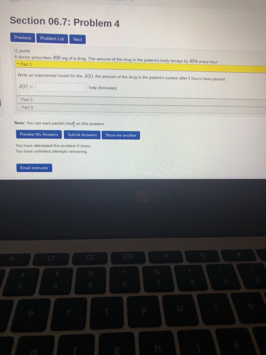 Solved Section 06.7: Problem 4 Previous Problem List Next (1 | Chegg.com