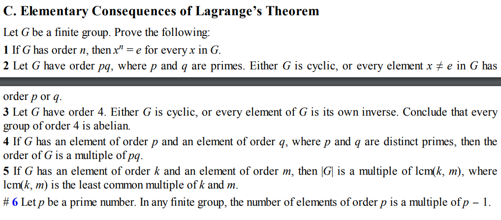 Solved This Is Over The Chapter Of Counting Cosets For | Chegg.com