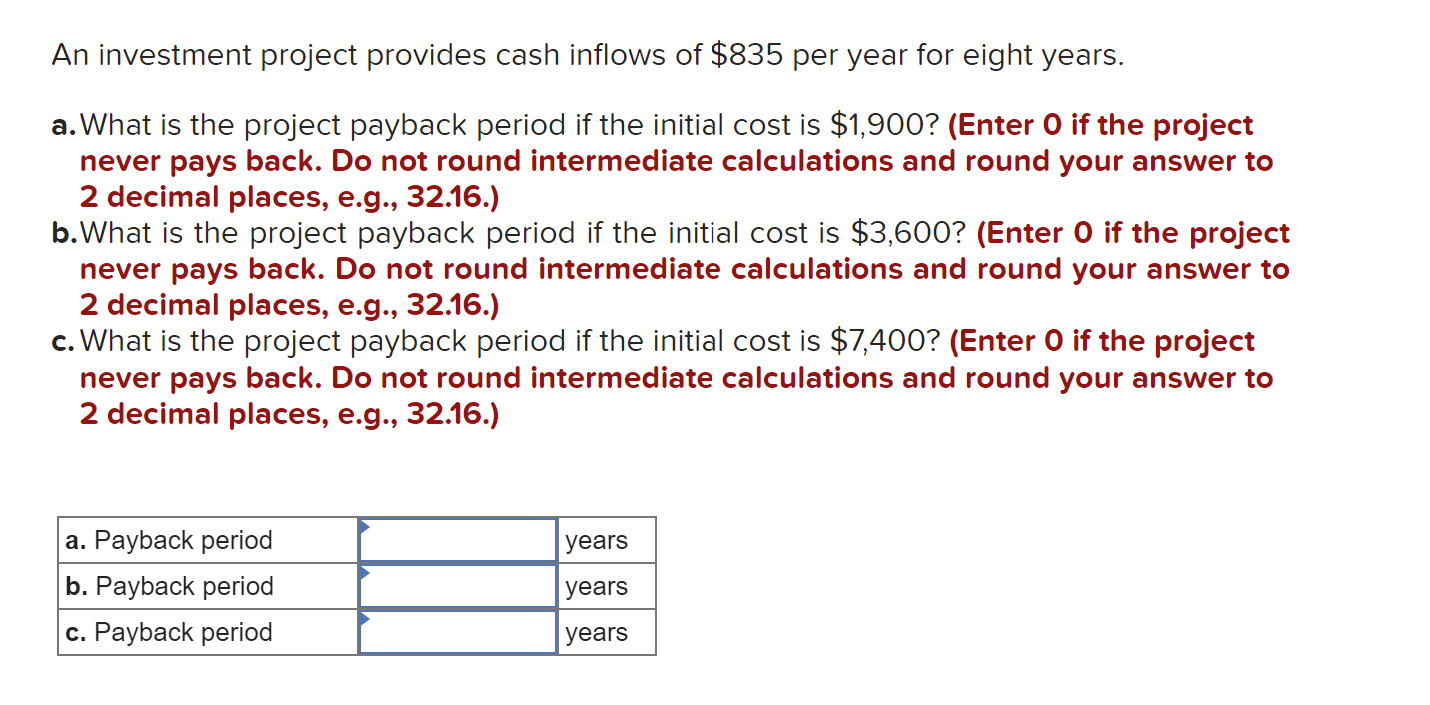 solved-an-investment-project-provides-cash-inflows-of-835-chegg