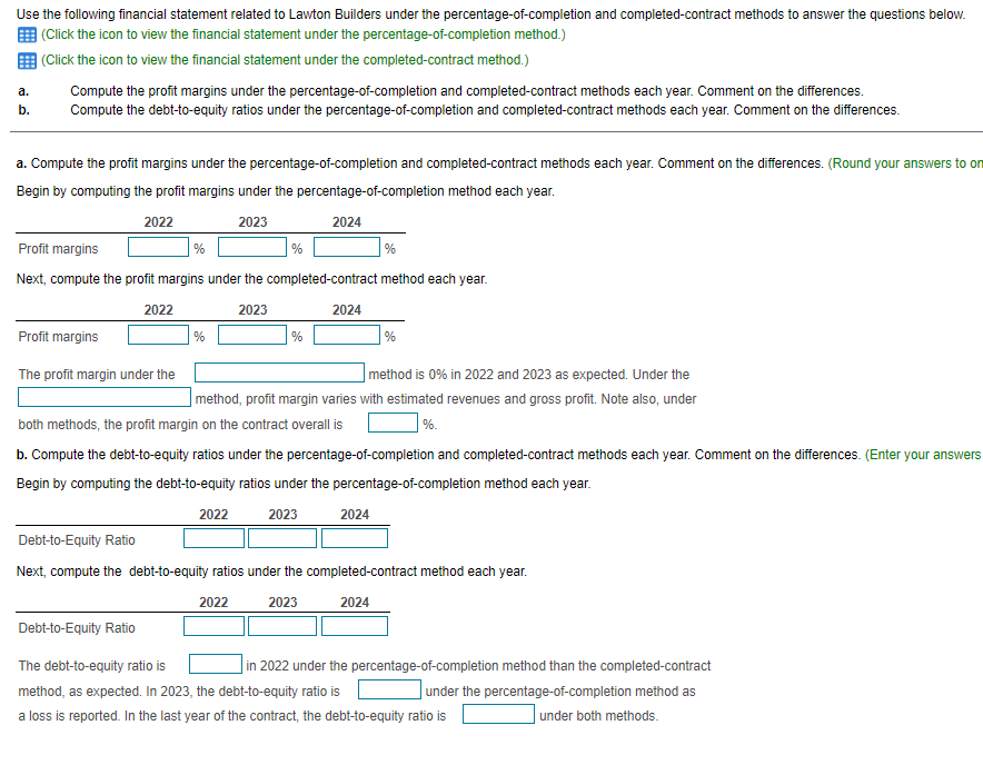 Solved Use the following financial statement related to | Chegg.com