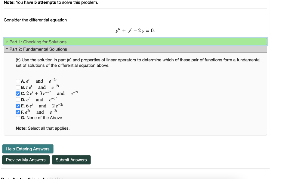 Solved Note: You have 5 attempts to solve this problem. | Chegg.com
