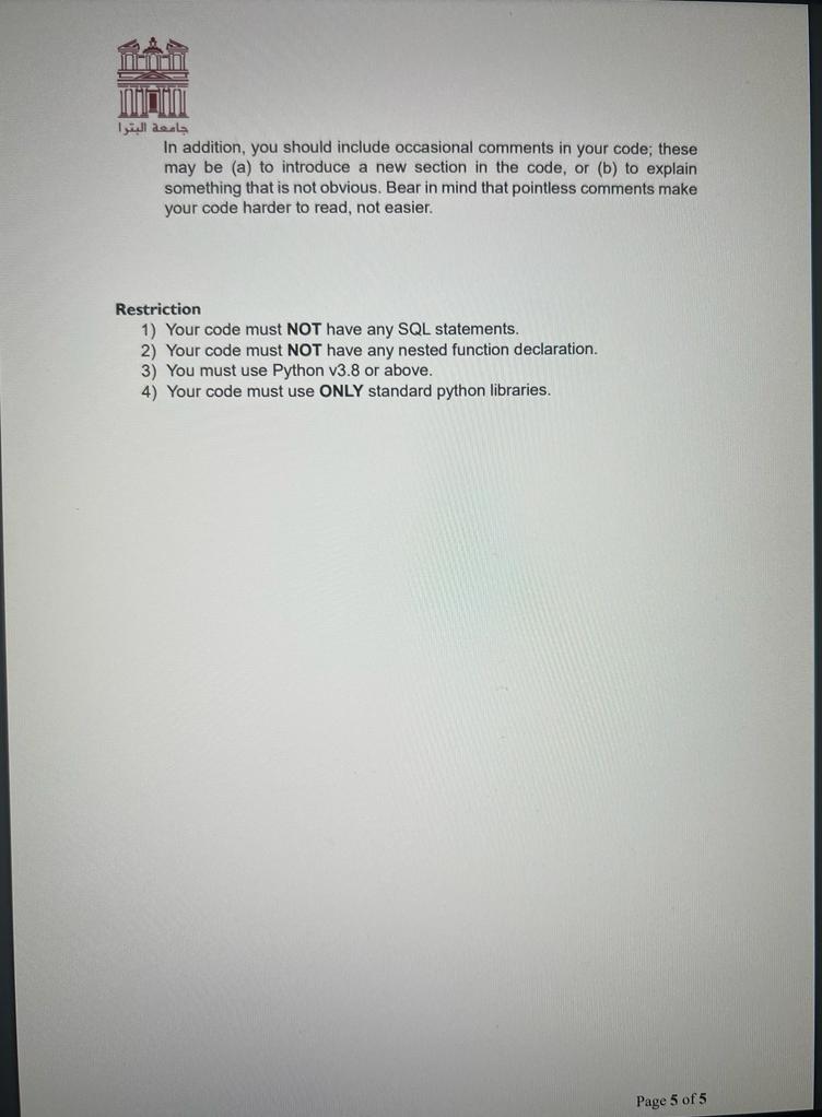 Solved 1 Problem Description 1.1 Overview Your task is to | Chegg.com