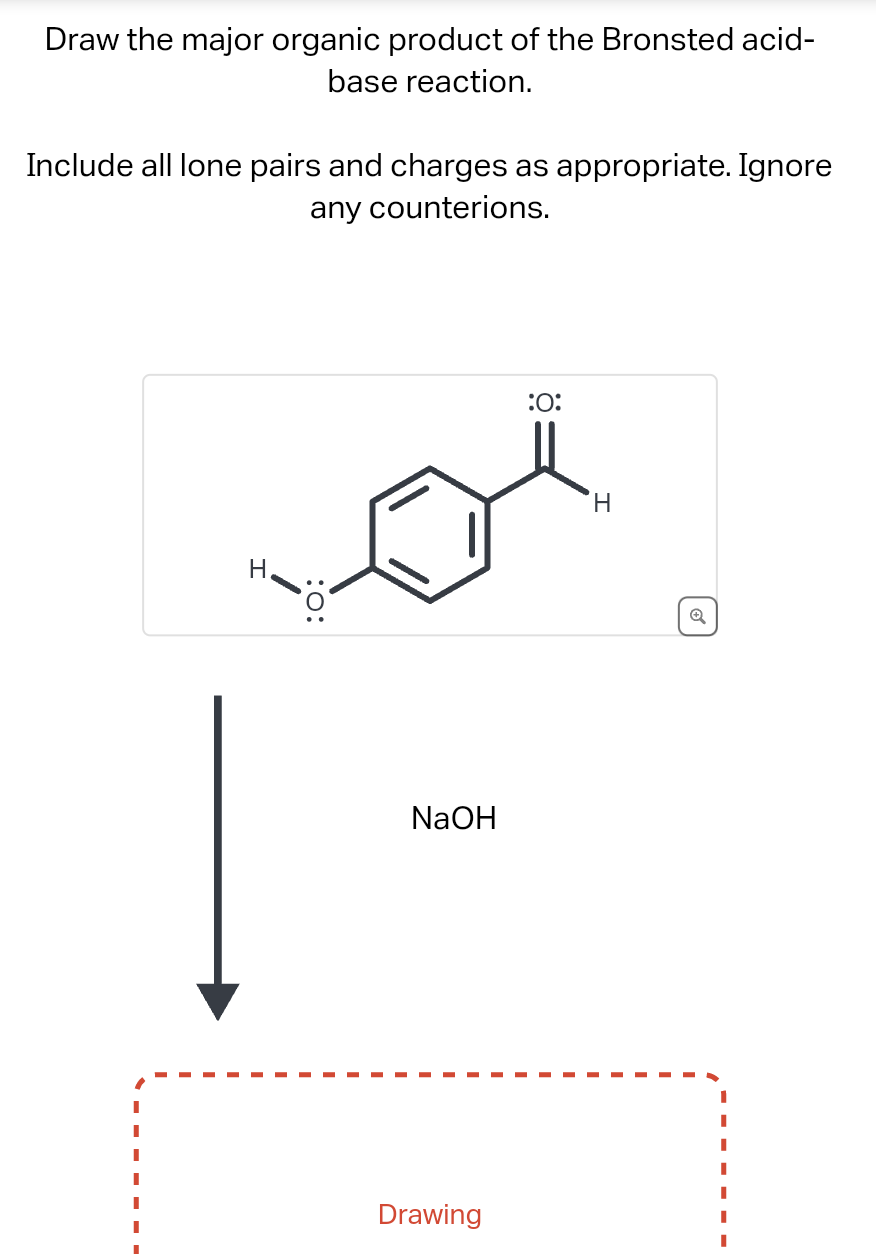 Solved Draw the major organic product of the Bronsted Chegg com