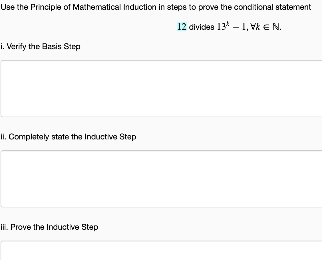 Solved Use The Principle Of Mathematical Induction In Steps | Chegg.com