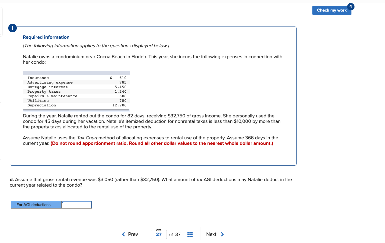 Solved Check my work Required information [The following | Chegg.com