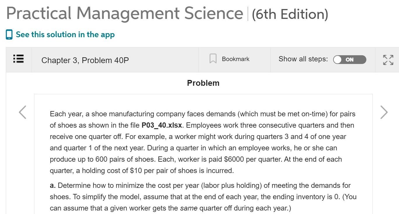 Practical Management Science 6th Edition Pdf