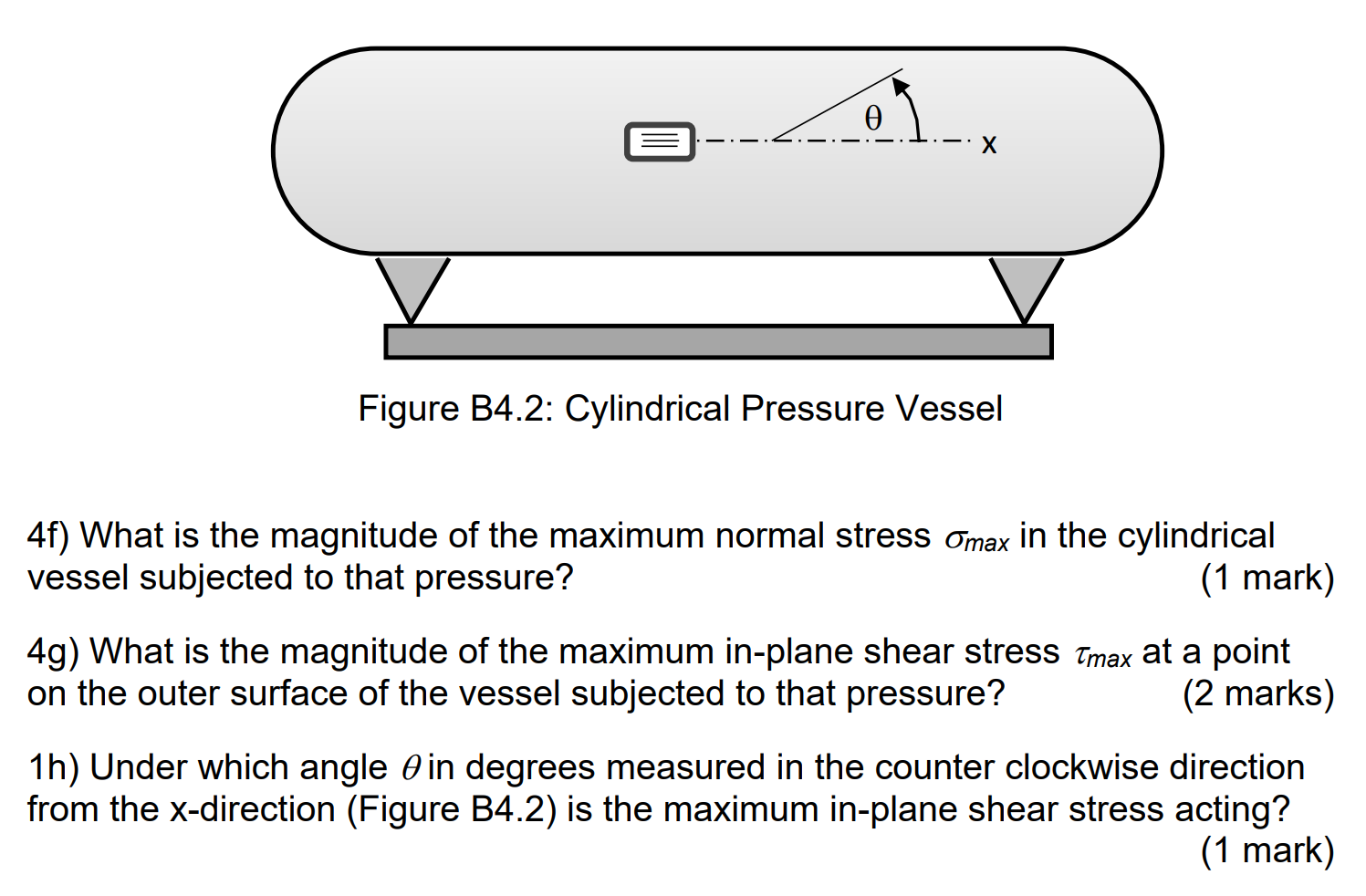 Solved The Spherical Pressure Vessel Shown In Fig. B4.1 Has | Chegg.com