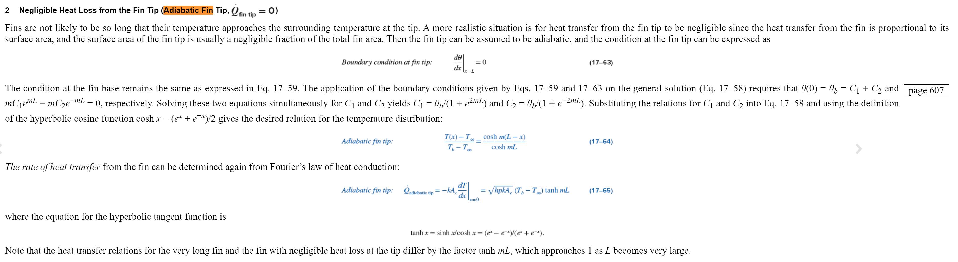 Solved 1-Derive the two equations for the adiabatic tip fin | Chegg.com