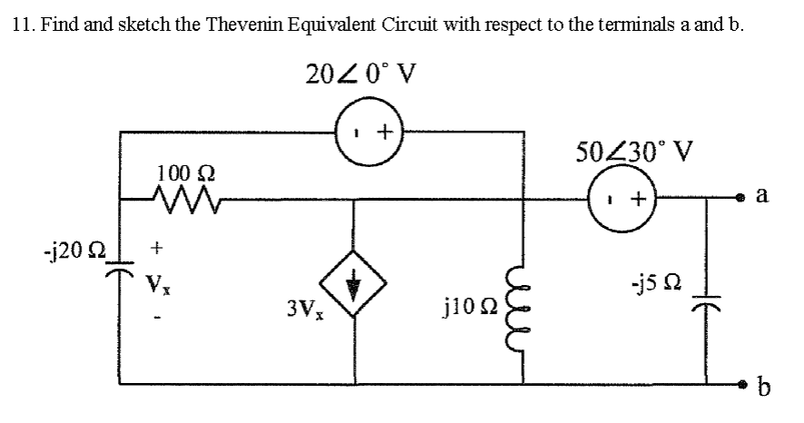 Solved 1. Find And Sketch The Thevenin Equivalent Circuit 