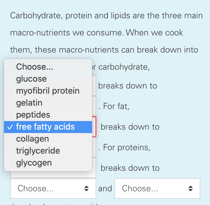 Solved Carbohydrate Protein And Lipids Are The Three Main Chegg Com