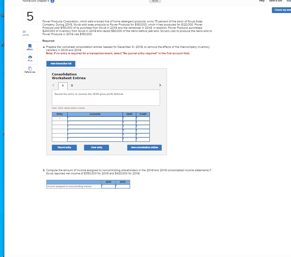 Solved Power Products Corporation, which sells a broad line