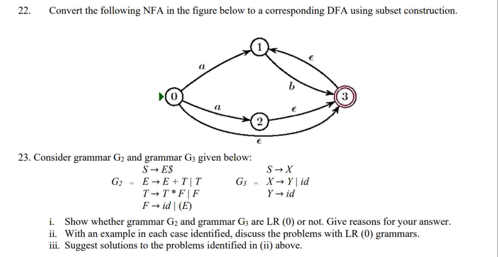 Solved Convert the following NFA in ﻿the figure below to ﻿a | Chegg.com