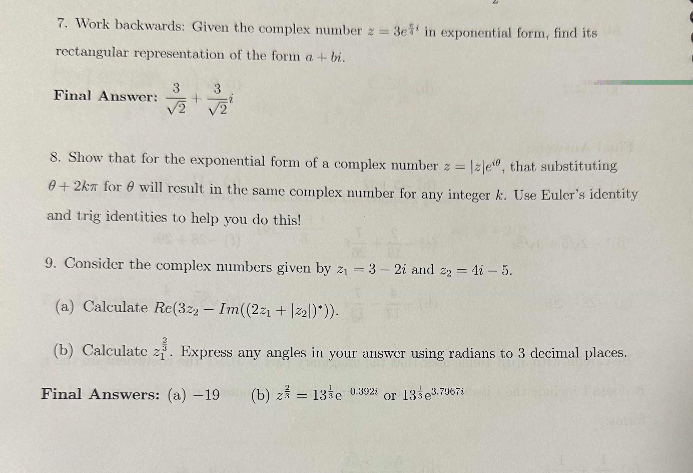 Solved Can You Solve Question 7 ﻿and 8? | Chegg.com