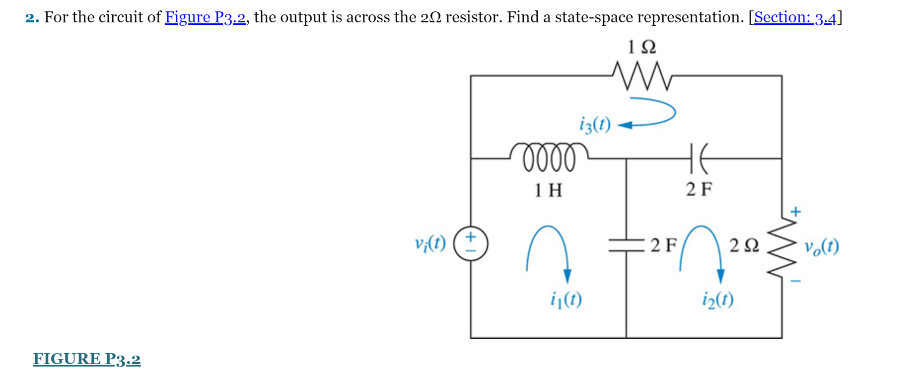 Solved 2. For The Circuit Of Figure P3:2, The Output Is | Chegg.com