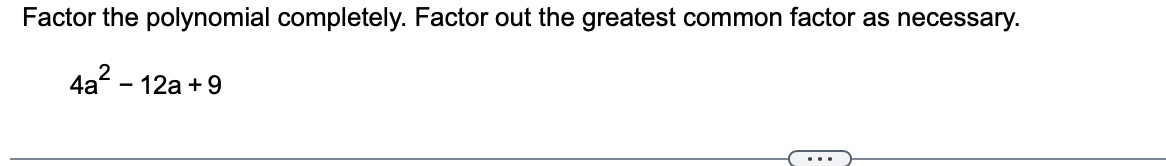 Solved Factor The Polynomial Completely Factor Out The Chegg
