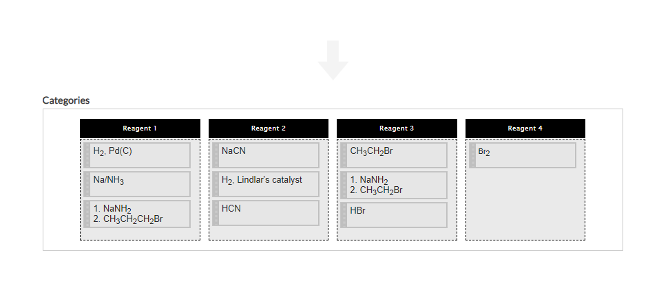 Solved From the list of reagents, choose those that will | Chegg.com