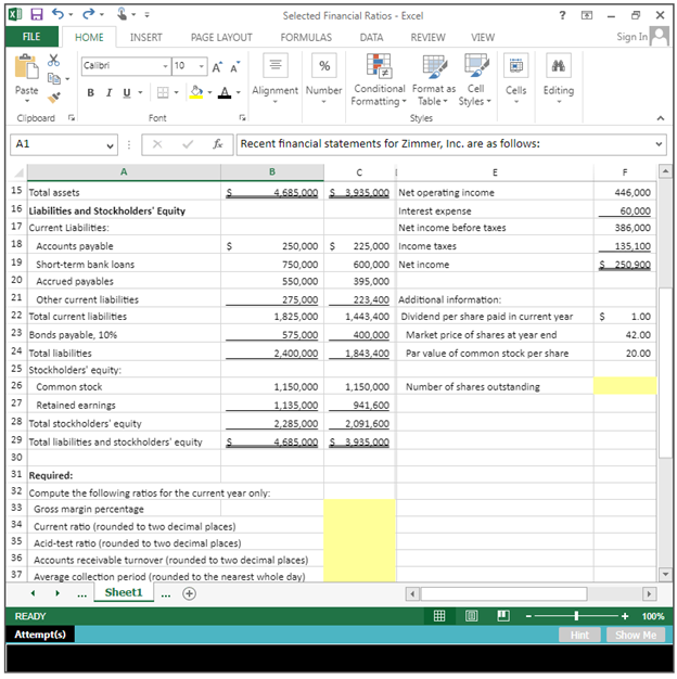 Solved 1. Compute and interpret financlal ratlos that | Chegg.com