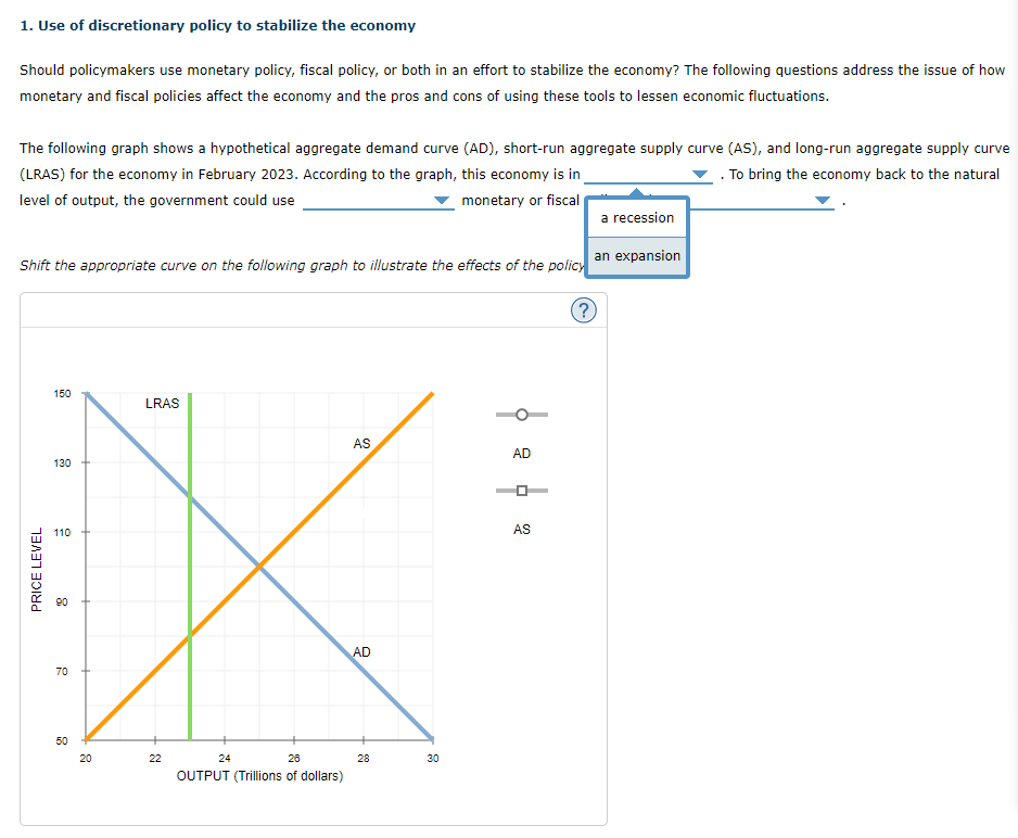 solved-1-use-of-discretionary-policy-to-stabilize-the-chegg