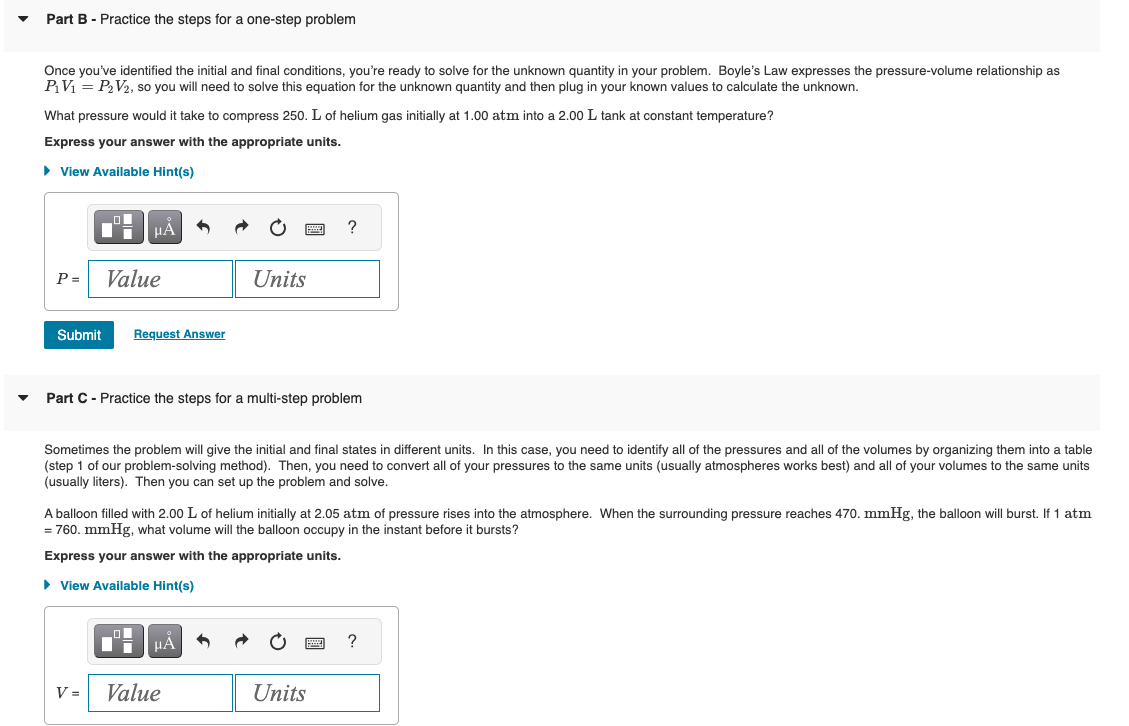 Solved Part B - Practice The Steps For A One-step Problem | Chegg.com