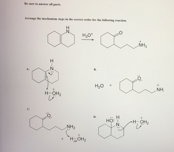 Solved Be Sure To Answer All Parts. Arrange The Mechanism | Chegg.com