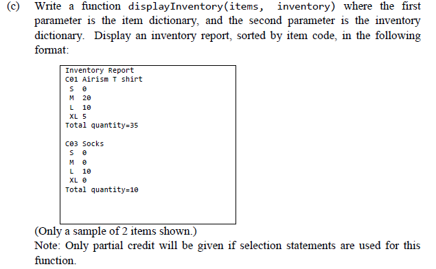 Solved Question 4 (25 marks) A clothing store maintains | Chegg.com