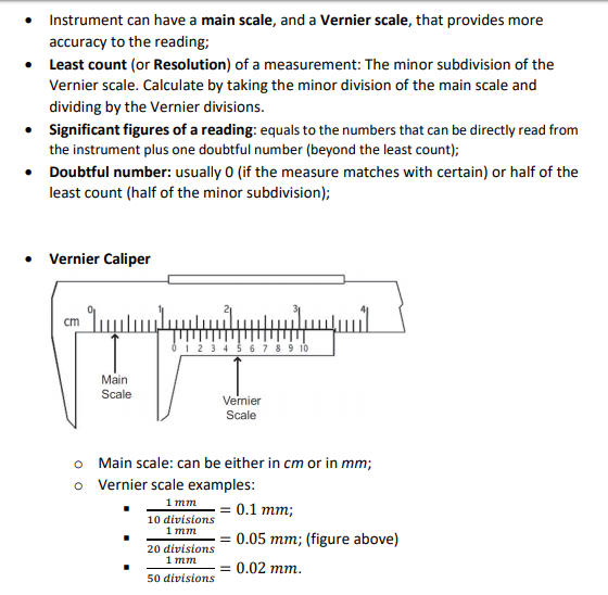 least count of vernier caliper in cm