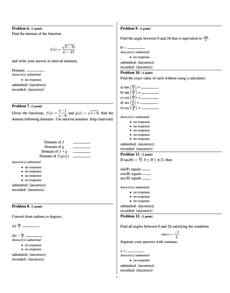 Solved Hi! ﻿I need help with these questions ASAP. Please | Chegg.com