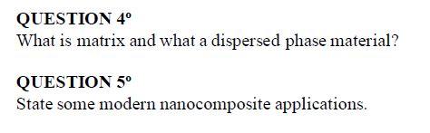 Solved QUESTION 4° What is matrix and what a dispersed phase | Chegg.com