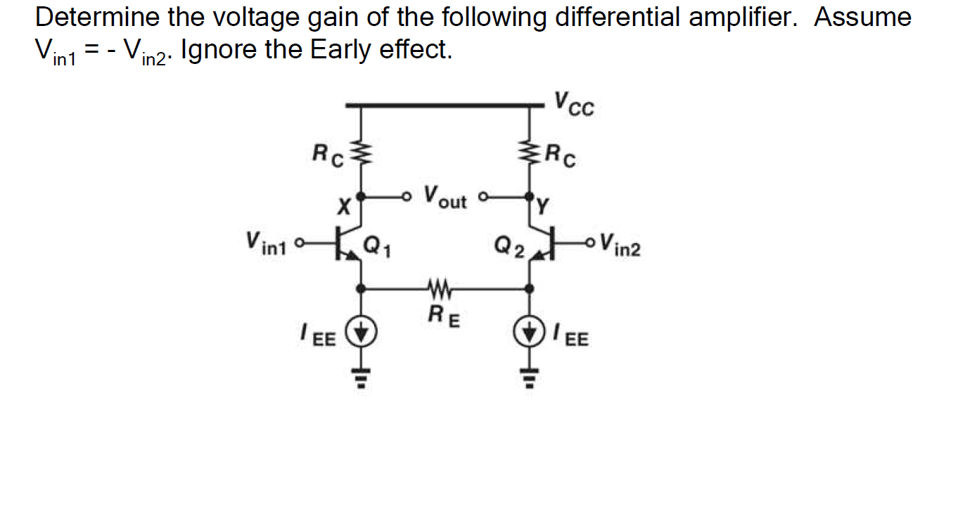 Solved Determine the voltage gain of the following | Chegg.com