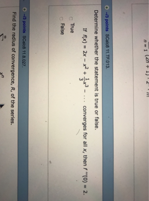Solved Determine whether the statement is true or false. If | Chegg.com