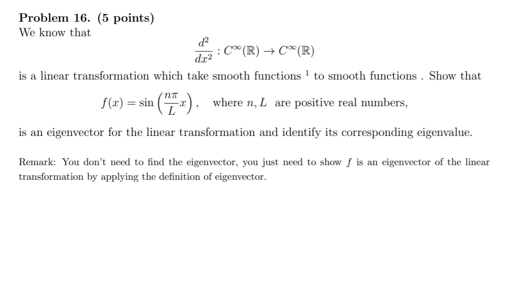 Solved Problem 16 5 Points We Know That 02 Cº R C Chegg Com