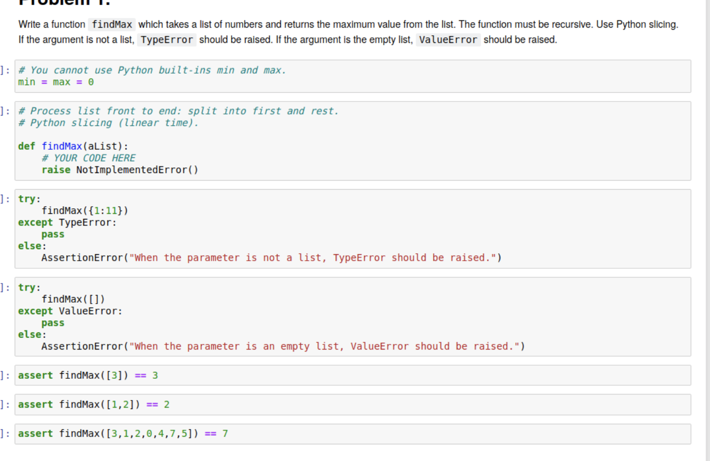 Solved Write a function findMax which takes a list of  Chegg.com