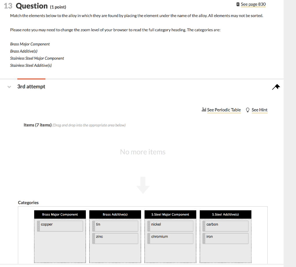 Solved match the elements below to the ally in which they | Chegg.com