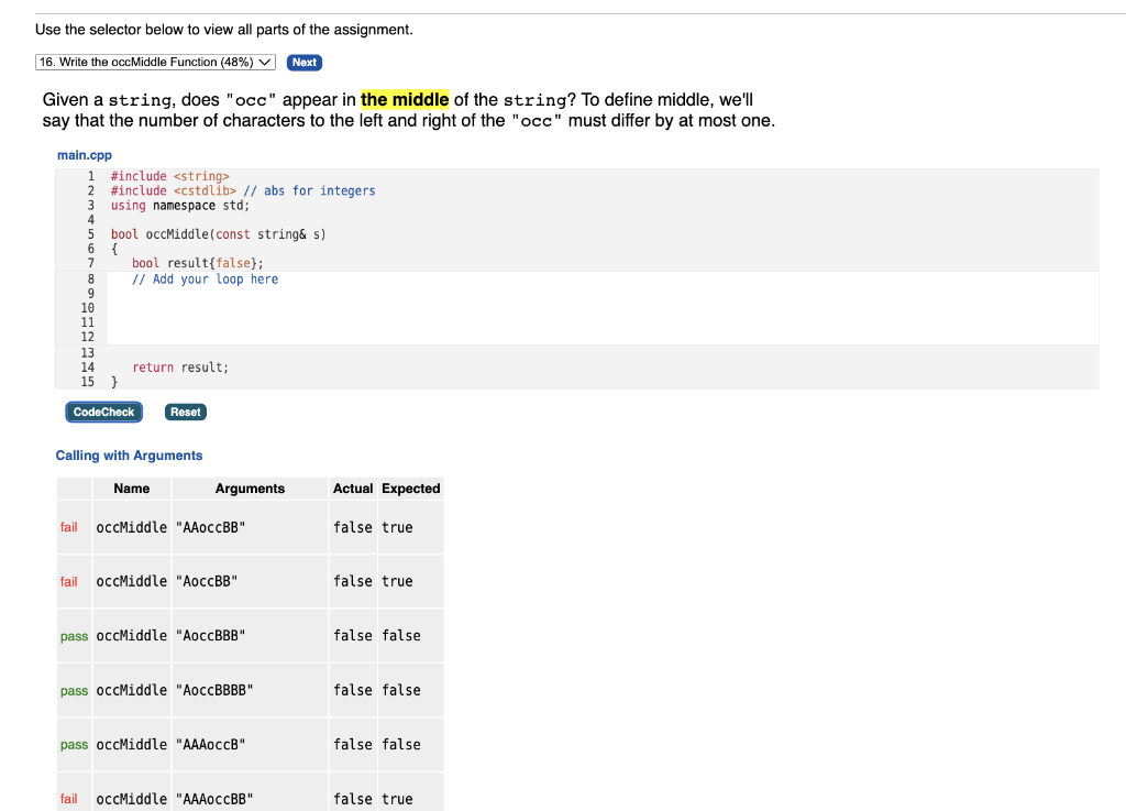 Solved Can you please help me with the C++ problem? I can | Chegg.com