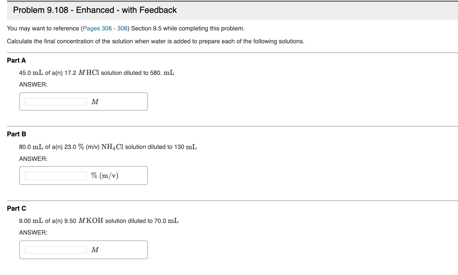Solved Problem 9.114 In a laboratory experiment, a 12.0 mL