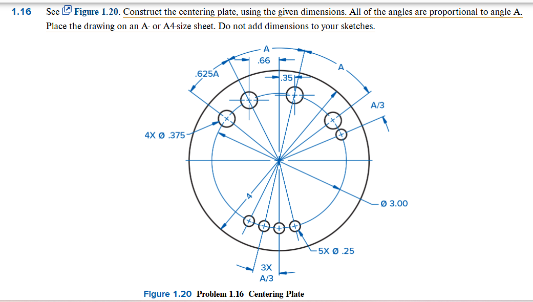 Solved 1.16 See Figure 1.20. Construct the centering | Chegg.com