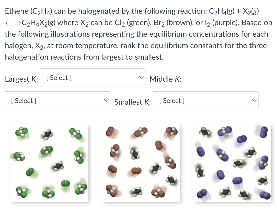 Solved Ethene C2H4 can be halogenated by the following Chegg