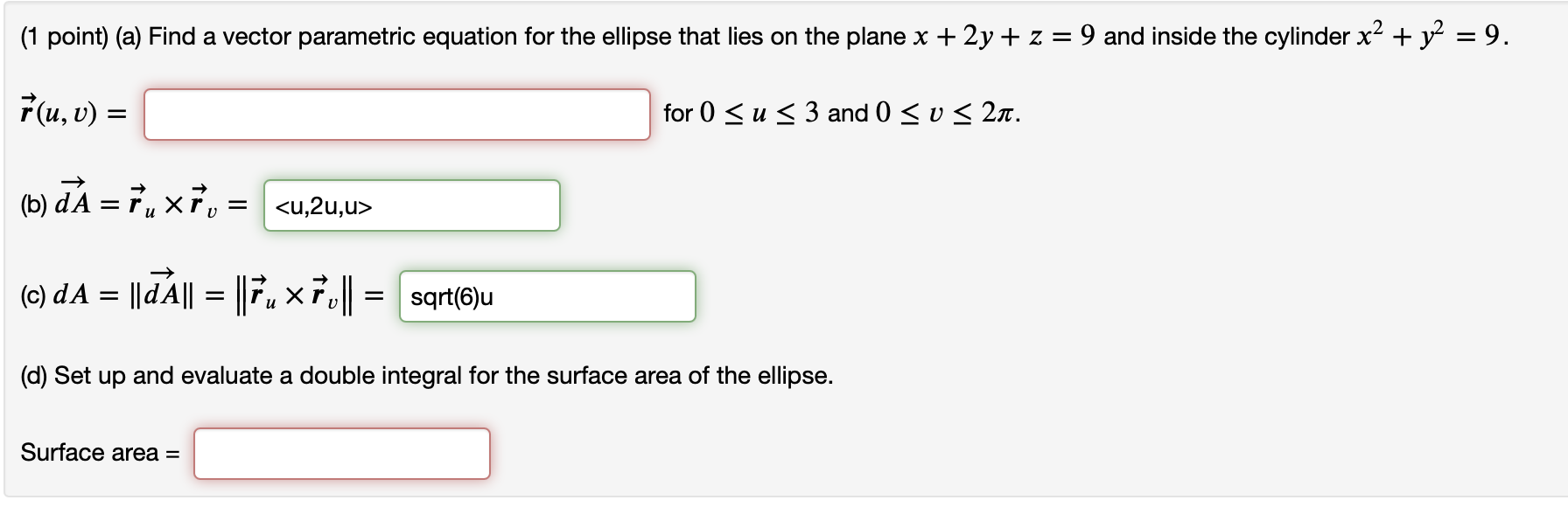 Solved Part A (Fill in the parts i didn't get) Part B | Chegg.com