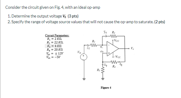 Solved Consider the circuit given on Fig. 4, with an ideal | Chegg.com