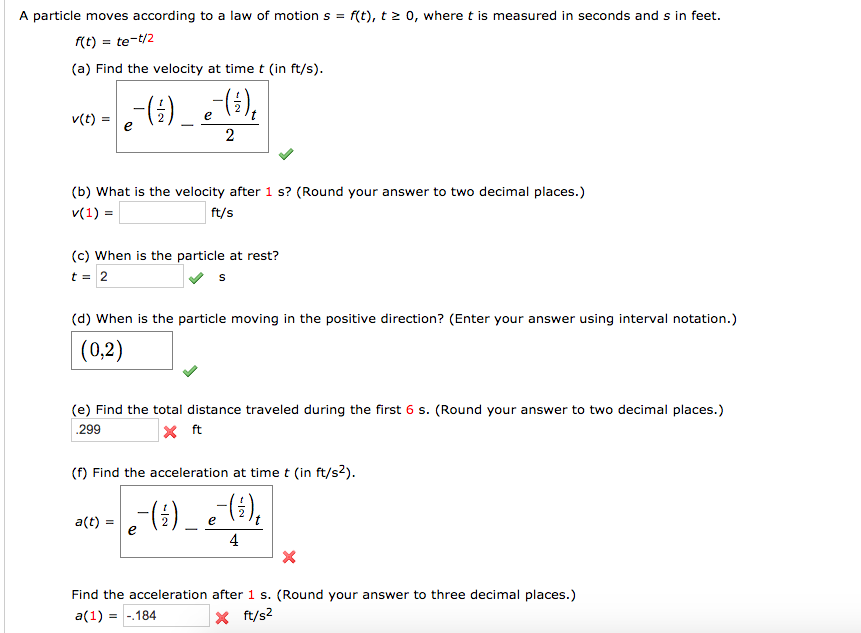 Solved (h) When, for 0 t | Chegg.com