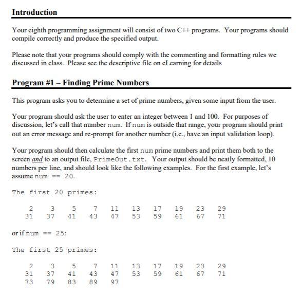 Solved Introduction Your eighth programming assignment will | Chegg.com