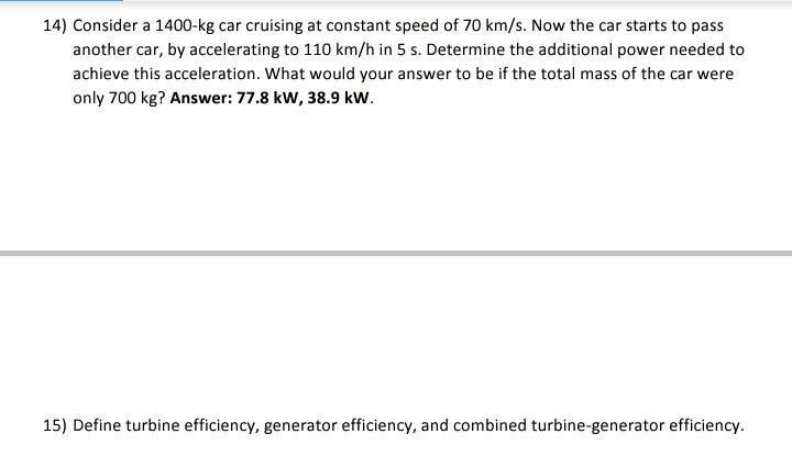 14 Consider A 1400 Kg Car Cruising At Constant Speed Chegg 