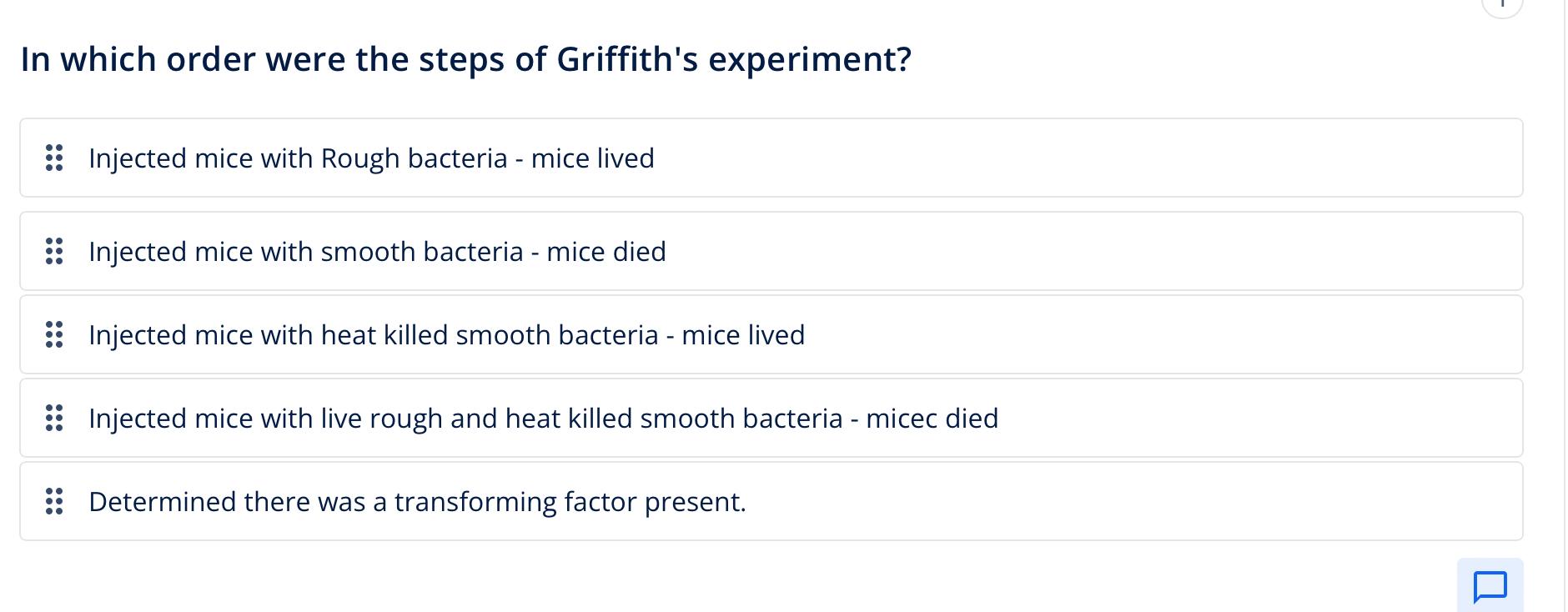 in griffith's experiment which bacteria killed the mice