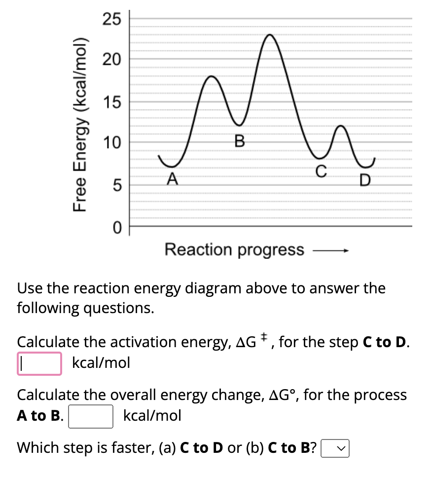 Solved Use the reaction energy diagram above to answer | Chegg.com