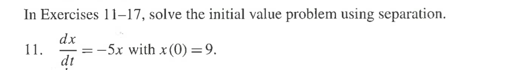 Solved In Exercises 11–17, solve the initial value problem | Chegg.com