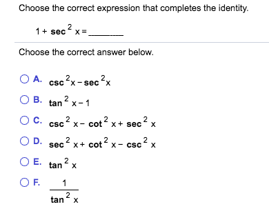Solved Choose the correct expression that completes the | Chegg.com