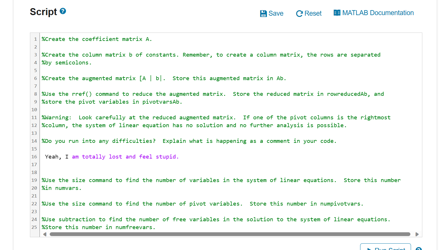 Solved Hello, I hate to admit this, but I am totally lost on | Chegg.com